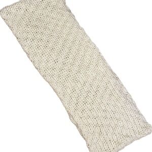 Elegant Cream Knit Scarf